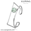 51669 brazalete de acero inoxidable con forma especial de Xuping con cristales de Swarovski